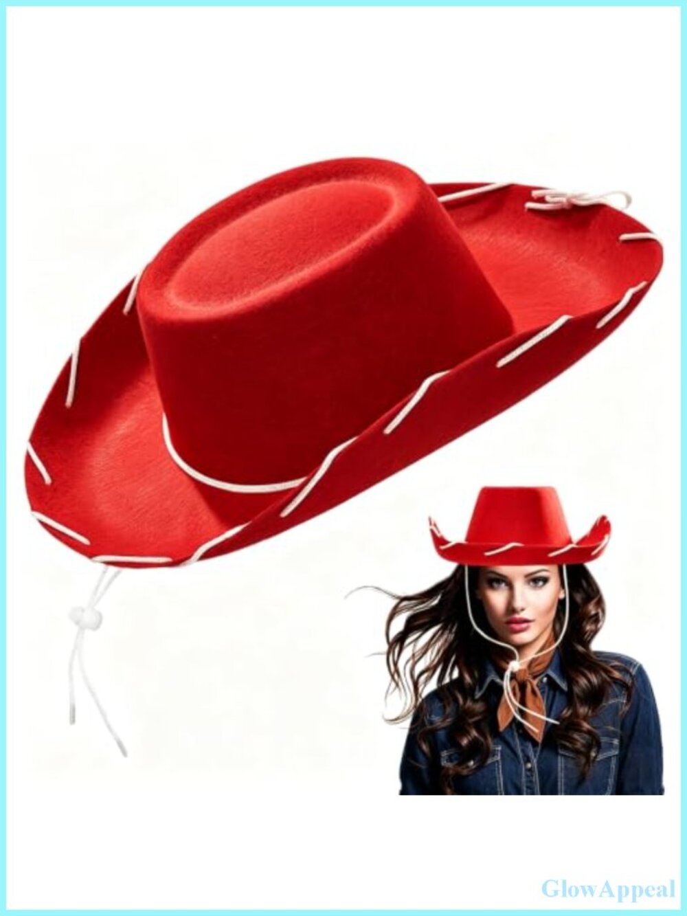 Felt Cowboy Hat Western Cowgirl Costume Cosplay Prop